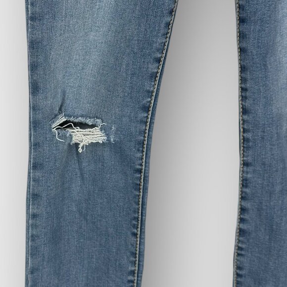 Jordache Mid Rise Skinny Jeans Light Blue Wash Womens Size 6 Stretch - Picture 6 of 12